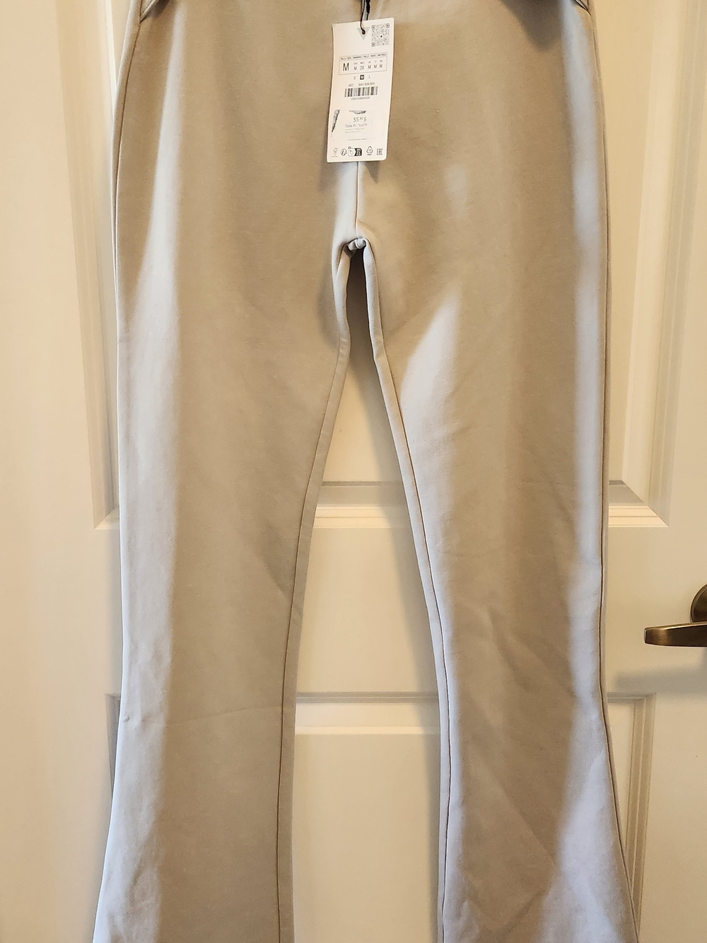Mango Beige Belted Trousers
